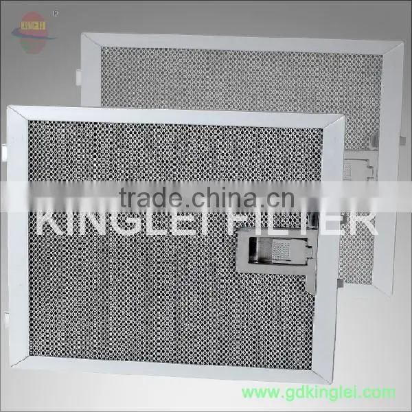 European Range Hood Filter Aluminum Frame and Meshes Plastic Lock Button photo-6