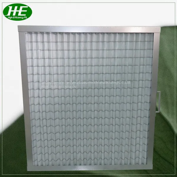 AHU Panel Type Ventilation Synthetic Fiber Pleated Pre Filter photo-3