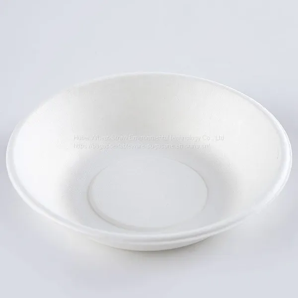 Disposable Biodegradable 7INCH Bowl Take Away Sugarcane photo-3