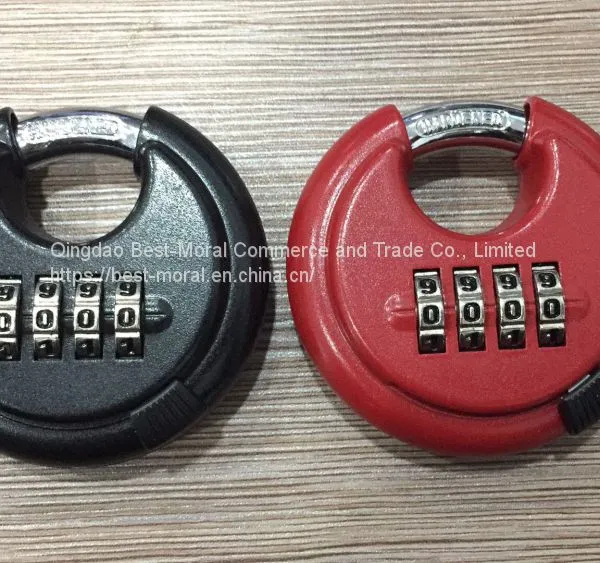 4 Digit Colorful Round Combination Disc and Discus Padlock photo-3