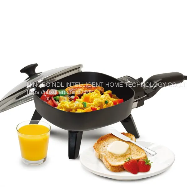 Electric Hot Pot Non Stick Frying Pan Electric Skillet L-FS600 7