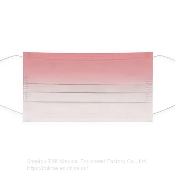 3 Ply Type I Medical Disposable Mask (Red Gradient) CE Marked and Meets the Requirements of EN14683:2019 Type I photo-2