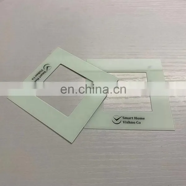 0.7mm Ultra Thin Silk-screen Printed Glass White Ceramic Fritted Printing for Electronic Glass Panel photo-4