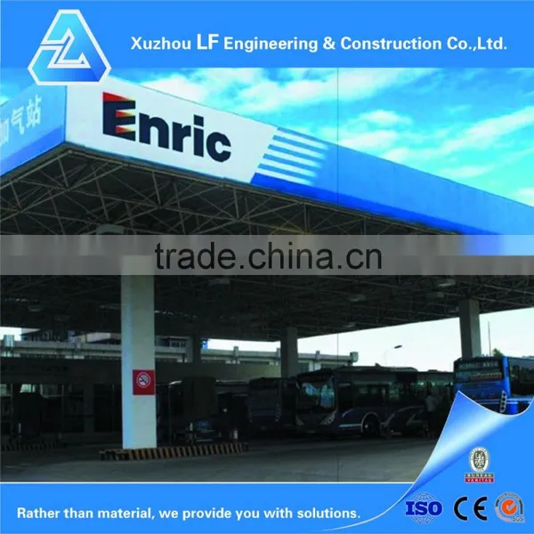 Steel Fabrication Frame Structure Gas Station Canopy photo-4