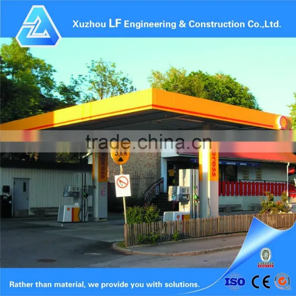 Steel Fabrication Frame Structure Gas Station Canopy photo-2