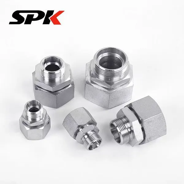 In-Stock Stainless Steel Union Hydraulic Oil Tube Fittings, Male/Female Thread Straight Fittings, Stainless Steel Union Fittings, Model 2C photo-5