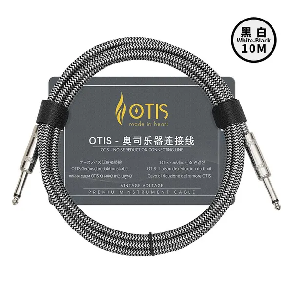 Factory Wholesale OTIS Professional Noise-canceling Cable, Braided Sheath Audio Instrument Connection Cable
