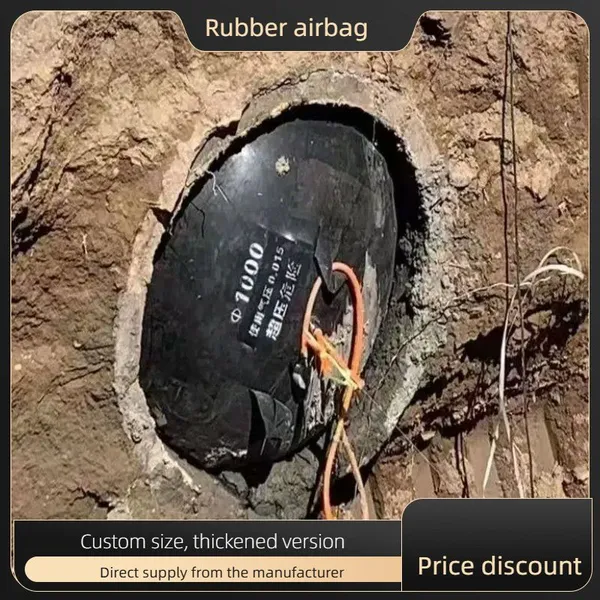 High Toughness Industrial Pipeline Repair Airbag Pressure Bearing Inflatable Bladder for Pipeline Testing photo-3