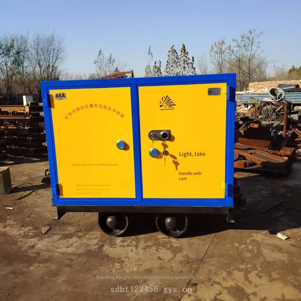 Underground Rail Transport Explosive Tank Car With a Track Gauge of 600mm, Non-coal Mine Track Blasting Material Car, Qilu Bangtai photo-3
