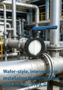 PVDF Butterfly Valve Wafer Type Chemical Resistant Industrial Water Treatment Valve photo-3