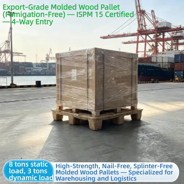 Food and Pharmaceutical Grade Molded Wood Pallets — Nail-Free, Splinter-Free, Safe, and Eco-Friendly