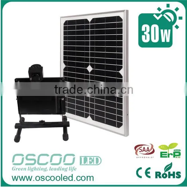 Led Flood Light 30w 30W Solar Rechargeable Light With Solar Panels New Products Led Flood Light 30w photo-4