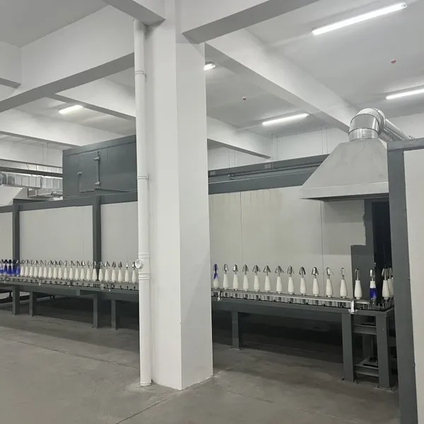 High-Speed Spray Painting Line for Continuous Production With Touchscreen Interface