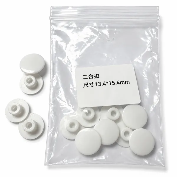 9.4mm Two-Piece Plastic Snap Button Set, Snap-On Force