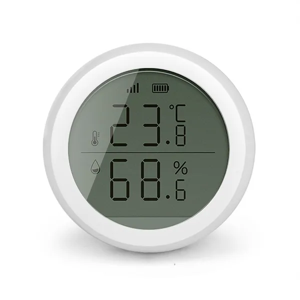 Round Tuya Smart Wi-Fi Temperature & Humidity Sensor
