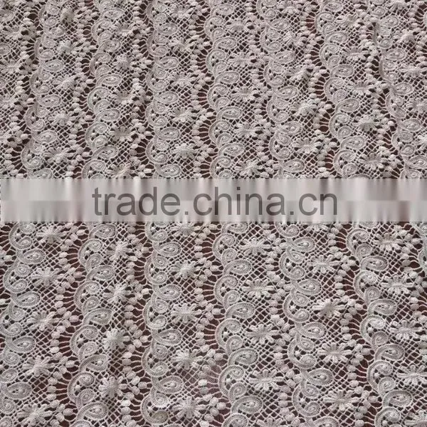 Wholesale Lace Garment Accessory Embroidery Cotton Full Lace Water Soluble Lace Fabric photo-5