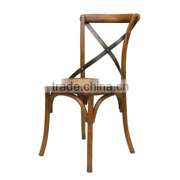 RCH-4006-2 Cross Back Chair Used Restaurant Wood Chairs Quality Choice photo-2