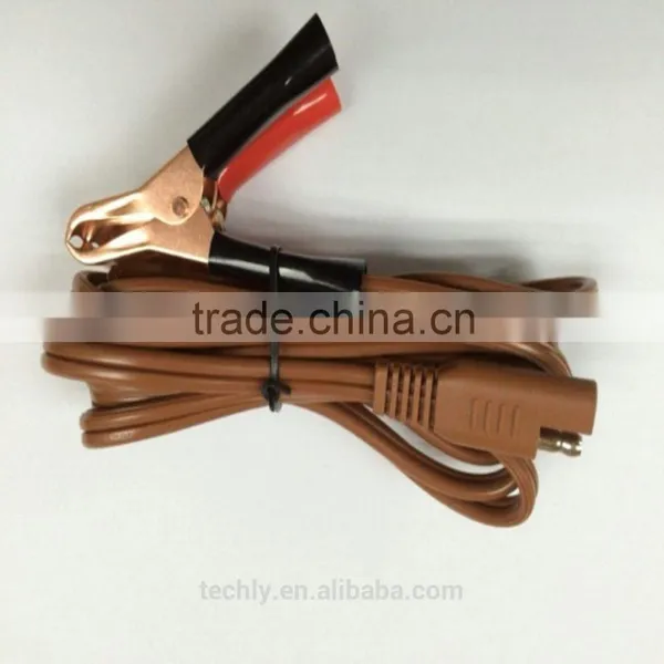 Hot WIRE Brown Color SAE To Clips To SAE Connetor Power Cable SET photo-4