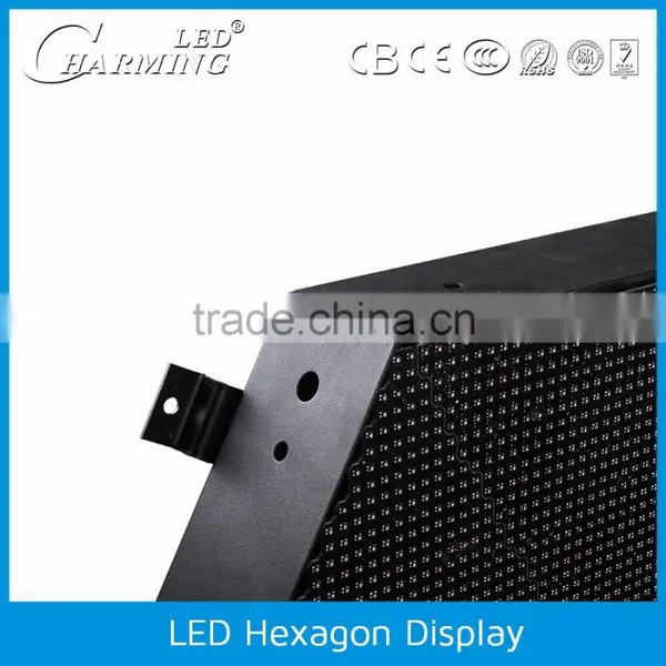 2016 New Arrival!!!portable Hexagon Shape Digital hd Led Display Light for Indoor Wall Decoration photo-5
