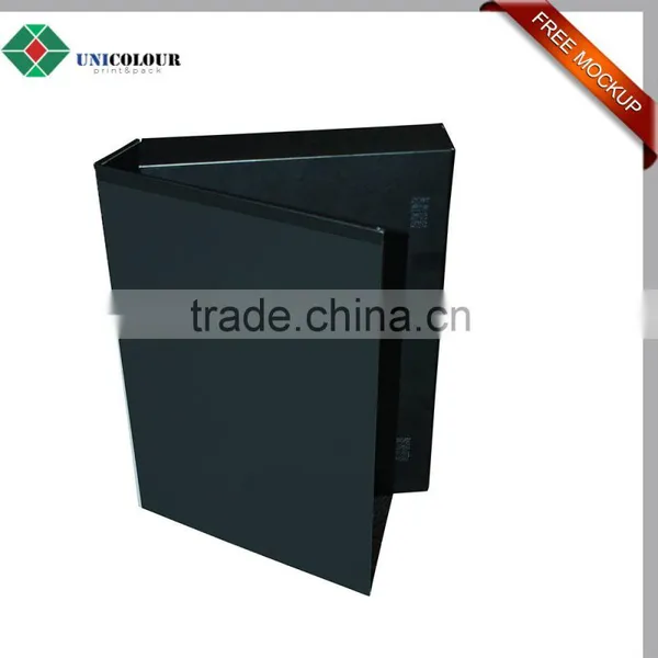 Durable Cardboard Certificate Holder File Folder in Black Color photo-2