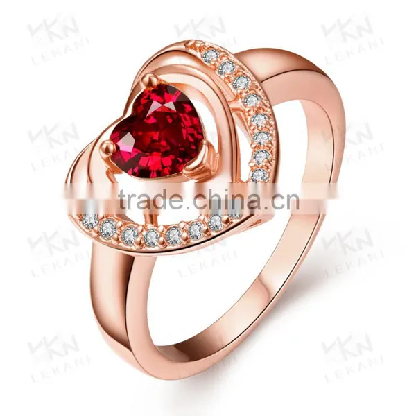 2016 Well-built Fashion Top-level Women Gold Gemstone Ring photo-3