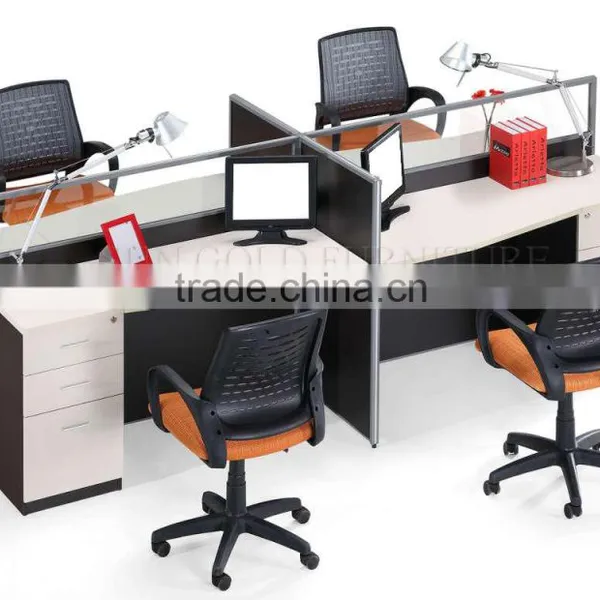 New Model Office 4 Person Workstation Partition Design (SZ-WSB347) photo-6