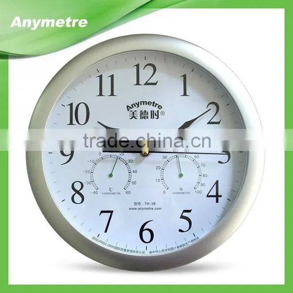 Hot Sale Multi-Function Wall Thermometer Hygrometer With Clock