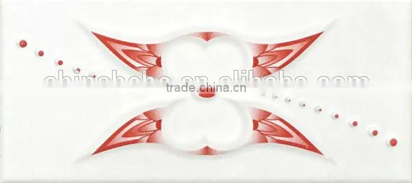 Glossy White Outside Wall Tiles Design For Building 140x280mm photo-4