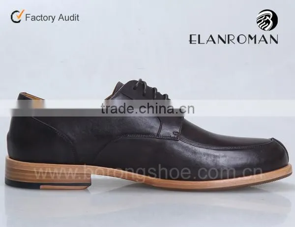 High End Men Leather Dress Shoes Men Derby Shoes Wholesale Leather Shoes photo-5