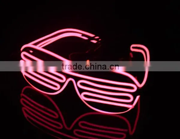 Glowing Party Rave EL Wire Glasses/EL Sunglasses/EL Light Glasses/Lighting EL Glasses