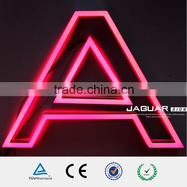 Waterproof Customized Acrylic Commercial Advertising Monochrome Alphabet Led Display Light Letter Sign Outdoor photo-3