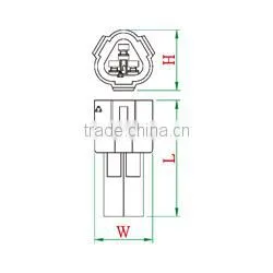 PBT Female Waterproof Ip68 Plastic Connector With 3pins for Automobile photo-2