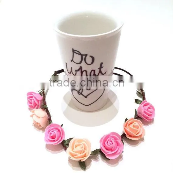 Hot-sales Baby Flower Headband Toddler Summer Flet Flower Headband Kids Flower Elastic Headband Wh-1753