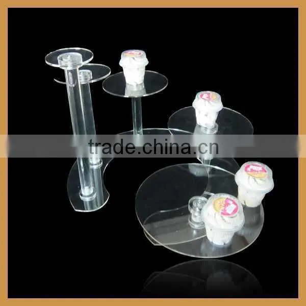 Multi Tier Acrylic Fashion Shelf Small Desk photo-4