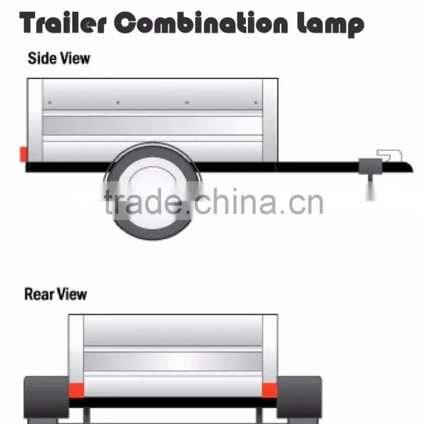 New Product E-MARK LED Trailer Light Waterproof Rear Combination Tail Lamp photo-6