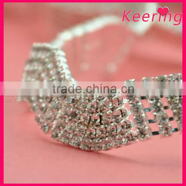 Wholesale 5 Rows Crystal Rhinestone Bridal Chain Trimming WRC-238 photo-2