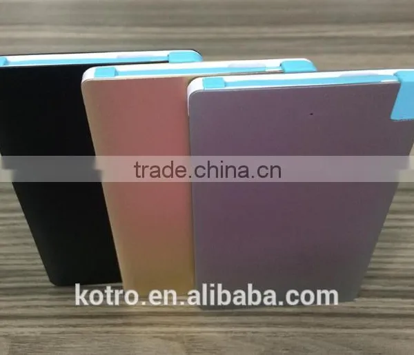 Promotional Gift Metal Aluminum Credit Card Power Bank 2500mAh photo-5