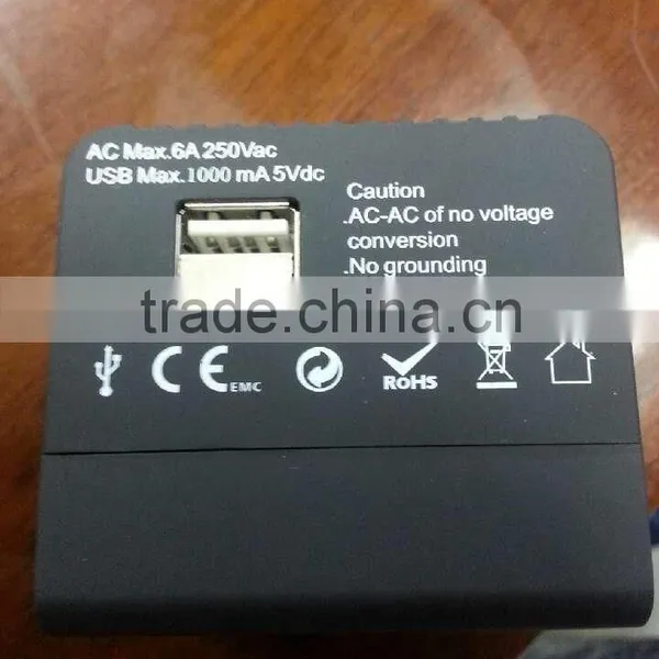 Worldwide Portable Universal Travel Adapter With USB Output 5VDC2.1A photo-5