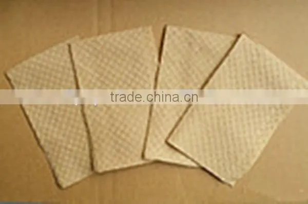 Linen-Like Natural Dinner Napkin, Unembossed, 1/8 Fold, 17" Length x 15-1/2" Width (Case of 300) photo-2