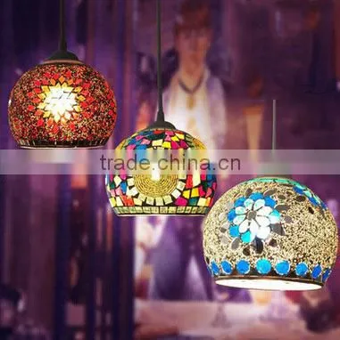 Colorful Glass Mosaic Pendant Light for Home Decoration Supplier's Choice photo-2