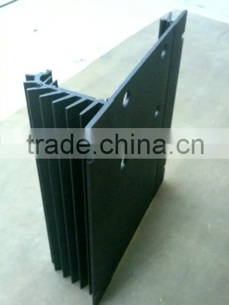 Industrial Extruded Aluminum Black Anodized Heatsink photo-2