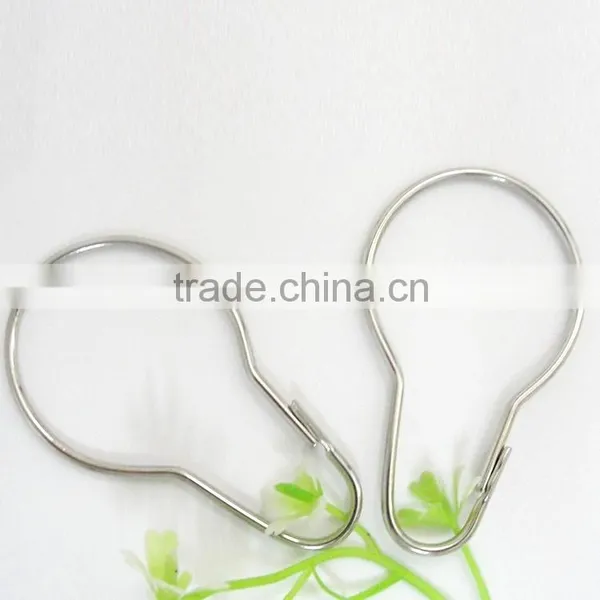 The Gourd Buckle Shower Curtain Hooks/ Stainless Steel Shower Curtain Hooks/simply Design and High Quality Shower Curtain Hooks photo-2