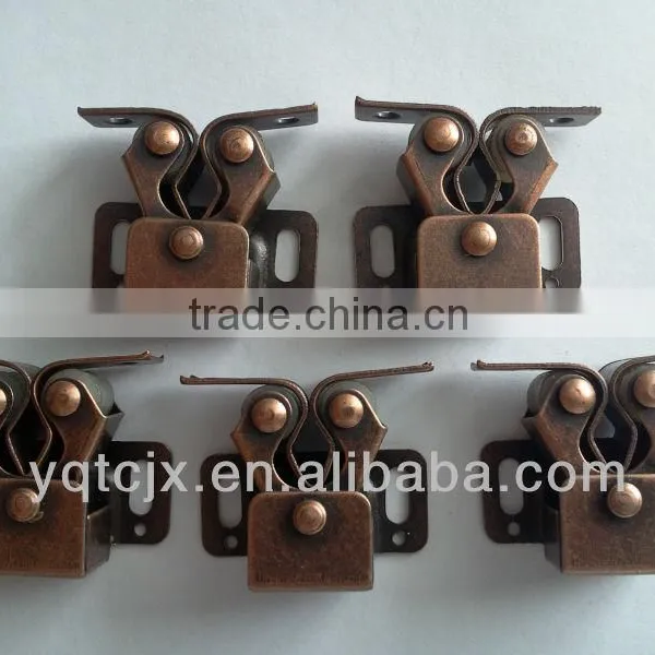 Antique Copper Steel Double Roller Catch For Cabinet Door
