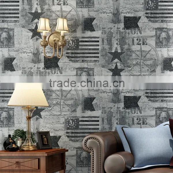 Fabric Wallpaper Leaf Design Waterproof Wallpaper photo-3