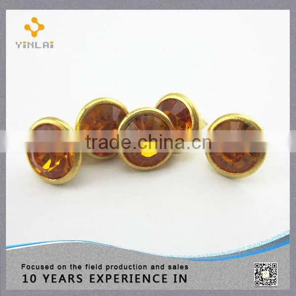 New Products Gold Brass Crystal Rivet photo-2