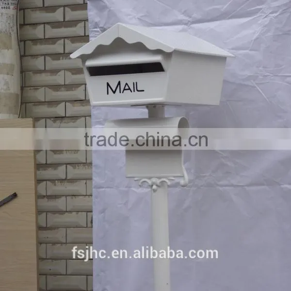 Foshan JHC-1023B Post Mounted Aluminum Mailbox/Decorative Letterbox/House Design Standing Postbox For Garden photo-6