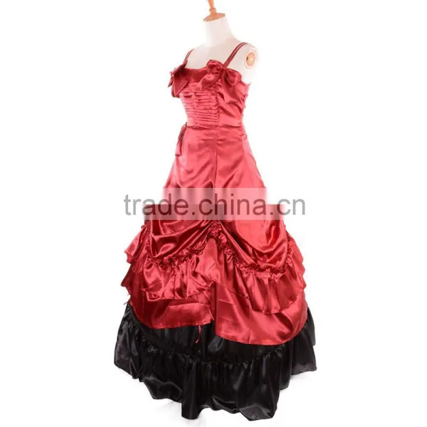 Free Shipping Custom-Made Civil War Dress Victorian Southern Belle Gown Cosplay Costume photo-2