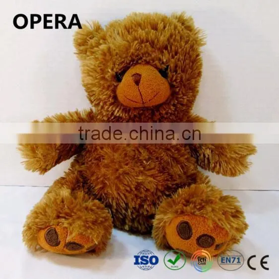 Medium Plush Reddish Brown Teddy Bear Stuffed Animals From China