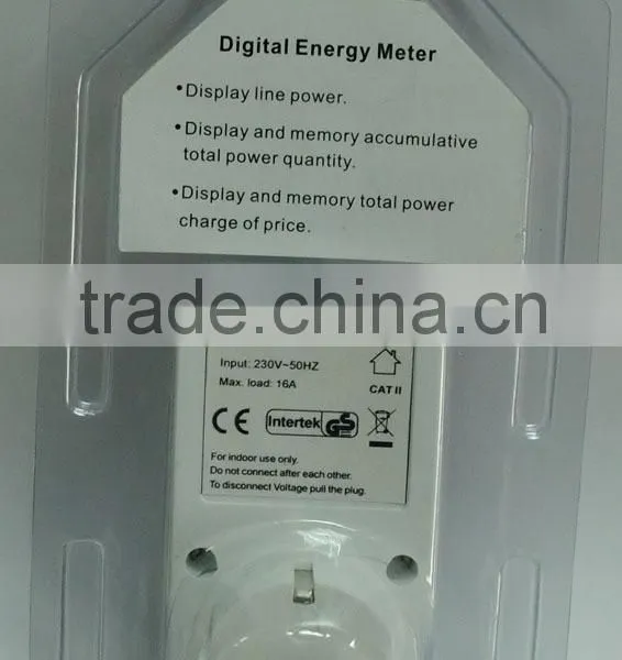 Smart Digital Energy Power Meter Socket EU Plug CE Certificate photo-3