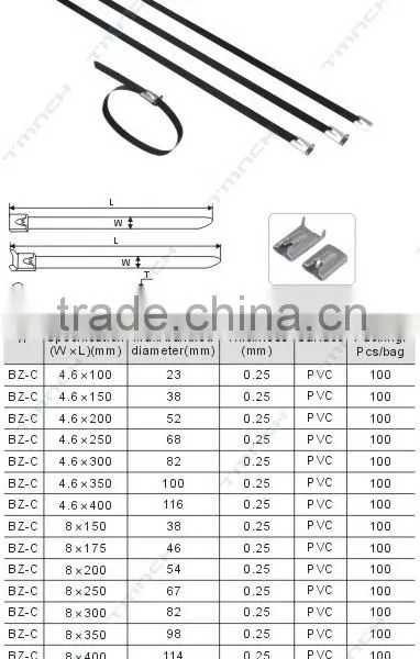 Hot Sales SS Stainless Steel Cable Tie 7.9*450 photo-3